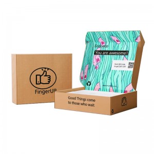 Boîte d\'avion de qualité personnalisée Boîte à revers à remise en couleur à double face