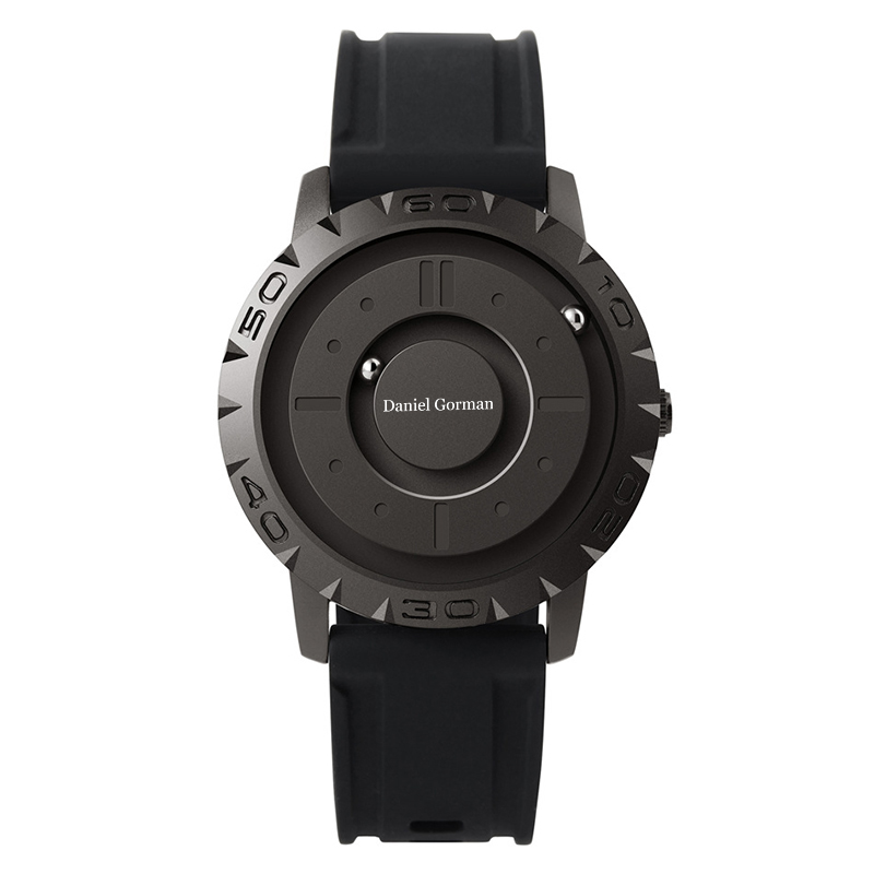 Daniel Gorman Go14 Magnetic Bead Men's Watch Personnalize Creative Sports Watch Cool Borderless Fashion Design Fashion Conception en acier inoxydable STRAPE IMPHERPOR