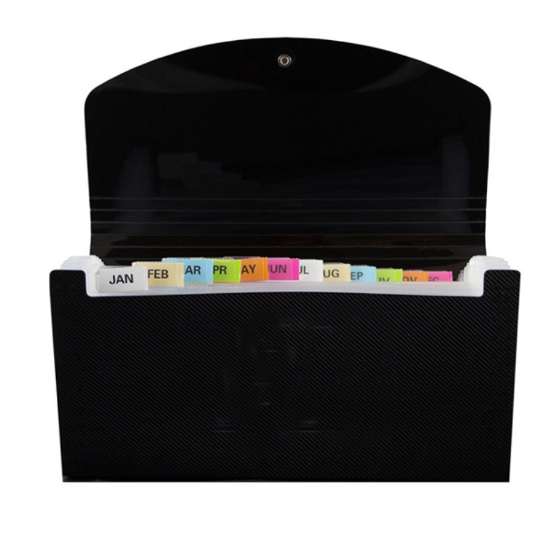 Expansion du dossier A5 taille de lettre PP Pouilles en plastique Multi Pocket Organizer Fichier extensible