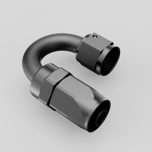 Le tuyau pivotant de style coupeur en aluminium se termine 0/30/45/60/90/120/150/180 degré une femme ajustée an4 an6 an8 an12 an16 an20