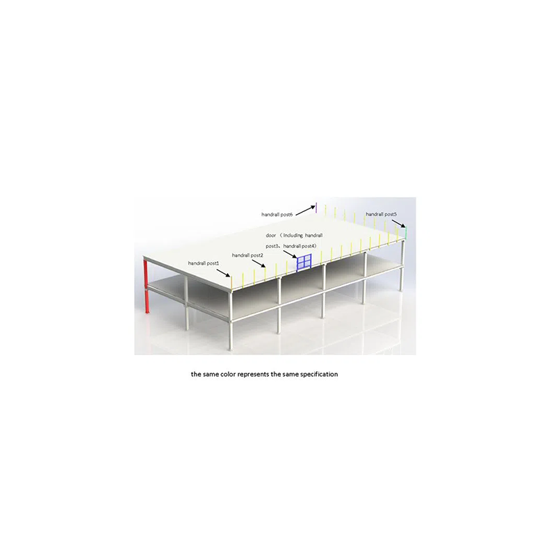 Mezzanine soutenue en rack