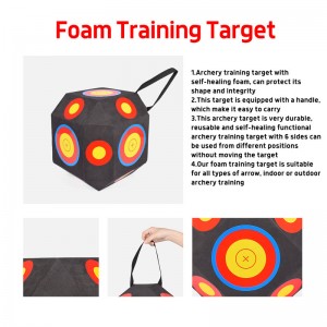 Elongarrow 410033-01 38 * 38 * 38cm Archerie EVA cible pour la prise de vue cible
