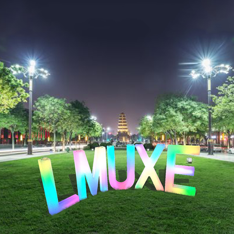 Signale LED 3D personnalisée Signe LED LED LETTRE Marquee Numéro arabe Lights Signe pour bar, hôtel, mariage, fête d'anniversaire, Noël, décoration du festival de Thanksgiving
