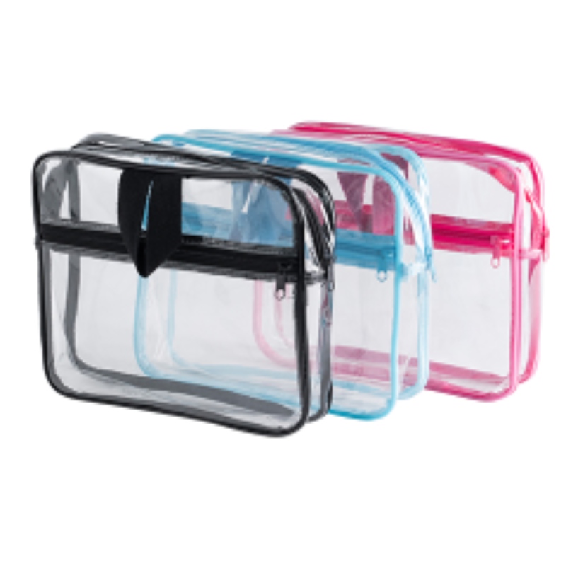 PVC Zip Cosmatic Sac à laver Sac