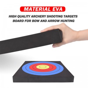 Elongarrow 50 * 50 * 5cm EVA Target Arbory ​​Target pour les archers de Bow