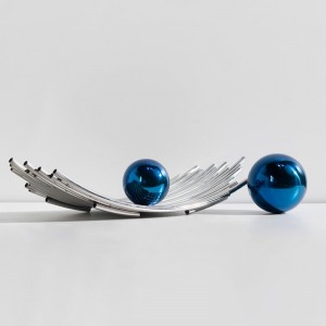 Plateau de bateau en argent