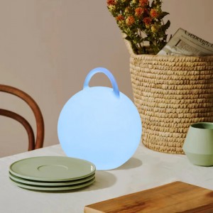 lampe de table de chevet d\'atmosphère colorée LED avec poignée de commande tactile de charge sans fil lampe de table moderne avec haut-parleurs