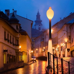 Garden extérieur LED STREET LUMIÈRE AVEC POSE, 60W RVB Couleur changeant belle étape étanche pour jardin, patio, parc, école, pelouse, villa, éclairage de rue et décor