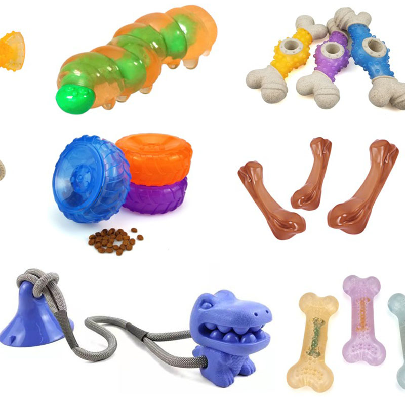 Fabricant Eco-Friendly Training Interactive Dents Nettoyage Nature Natural Rubber Dog Toys
