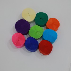 Streamers en papier en crêpe - Great stretch&facile à tordre, pour le mariage, anniversaire, douchenuptiale, Noël, fête amusante dans la porte&décorations arc-en-ciel