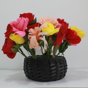 Papier crêpe pour la fleur