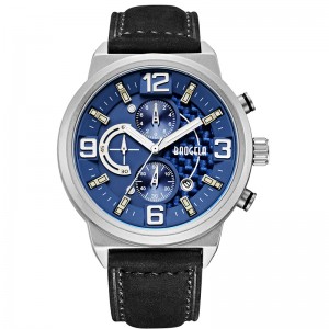 Baogela Men\'s Black Sports Quartz Watch Leisure Fashion Analog Timing Watch Display\'s Watch 1709 Black Blue
