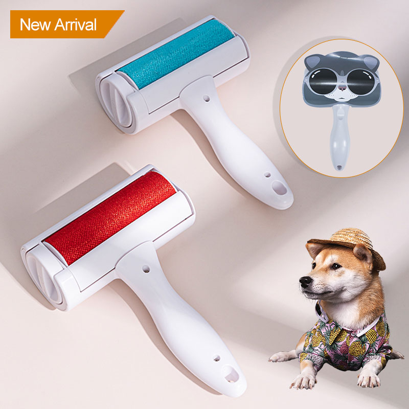 Éco-friendly portable portable multi-surface pelucheuse à rouleaux de charne pour animaux de charne