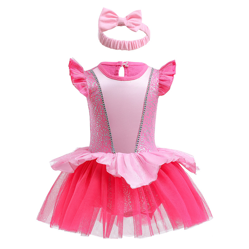 Halloween Girls Princess Romper 1 2 ans Dress Fairy Vêtements Fairy pournouveau-nés Elsa Ariel Rapunzel Belle Dress Up