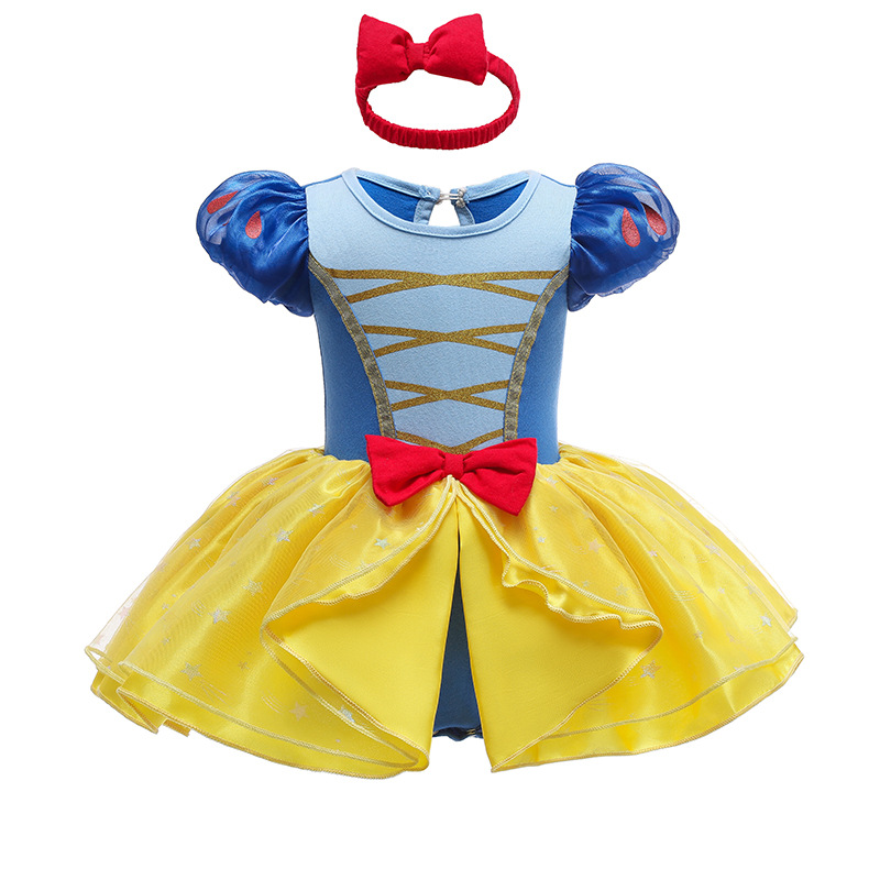 Halloween Girls Princess Romper 1 2 ans Dress Fairy Vêtements Fairy pournouveau-nés Elsa Ariel Rapunzel Belle Dress Up