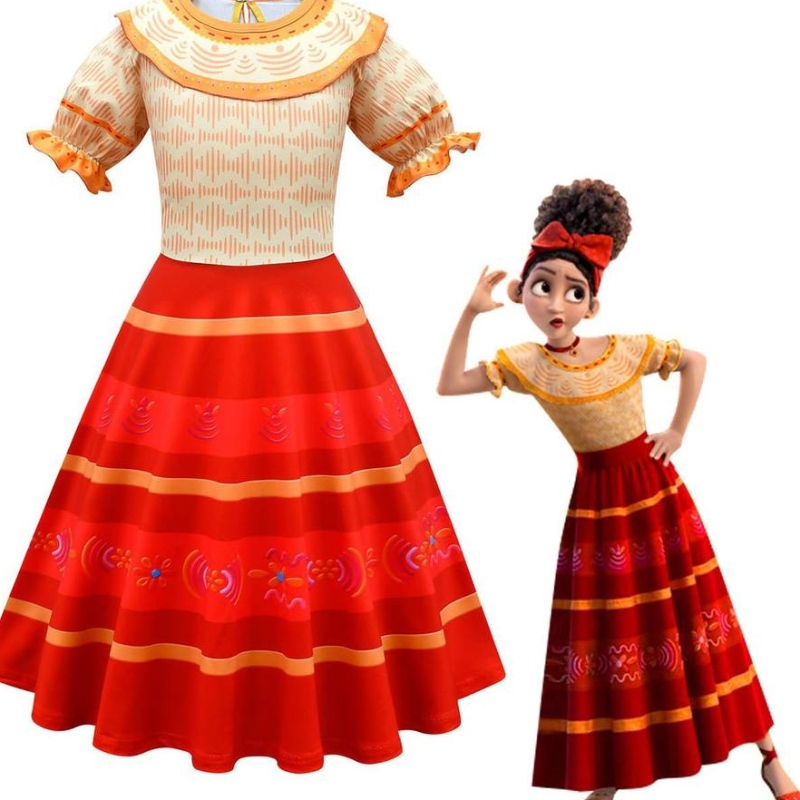 Carnaval Encanto Dolores téléfilm Cosplay Girls Princess Dress Dress Party Vêtements Costumes