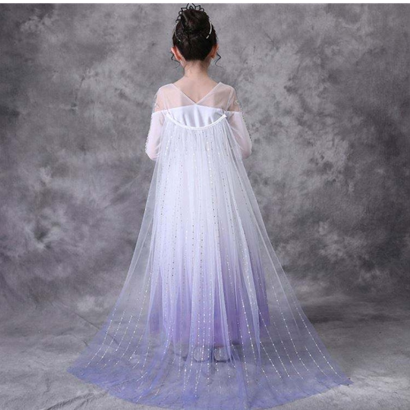 Cos110 filles robes princesse cosplay elsa robe halloween vêtements fantaisie tv&film costume kids