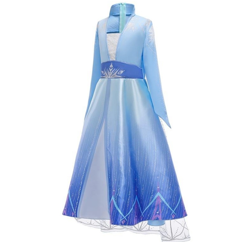 Lesnouveaux enfants de célébrités vêtements princesse elsa portent des costumes d'Halloween robes pour les filles