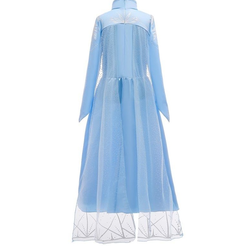 Lesnouveaux enfants de célébrités vêtements princesse elsa portent des costumes d'Halloween robes pour les filles