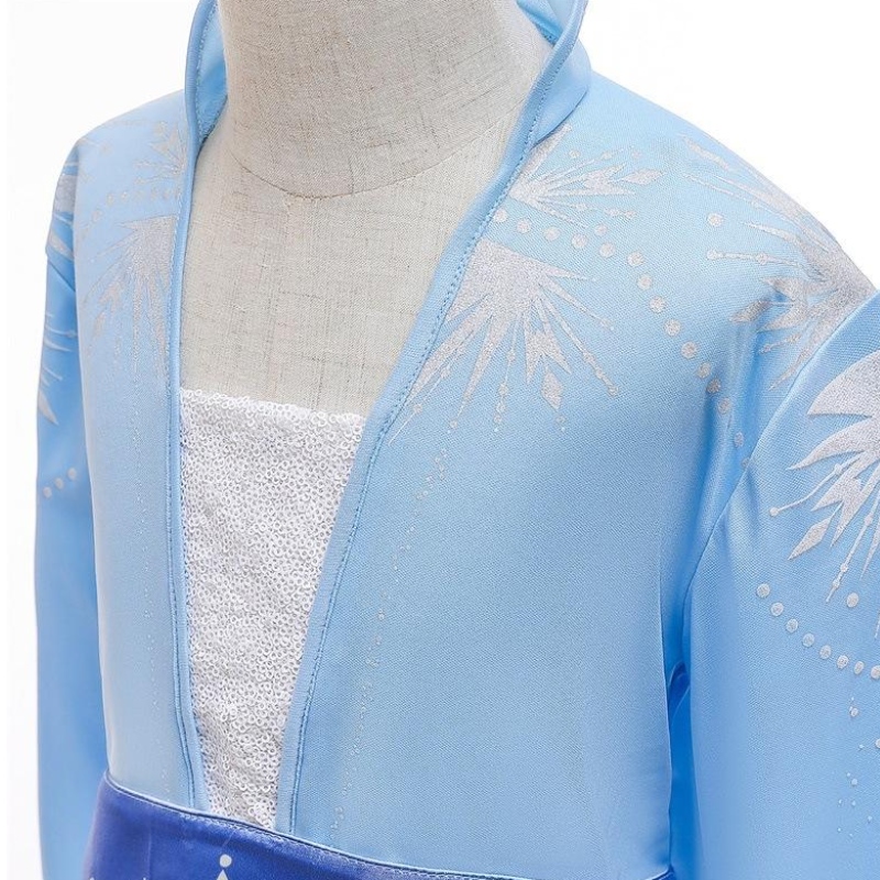 Lesnouveaux enfants de célébrités vêtements princesse elsa portent des costumes d'Halloween robes pour les filles