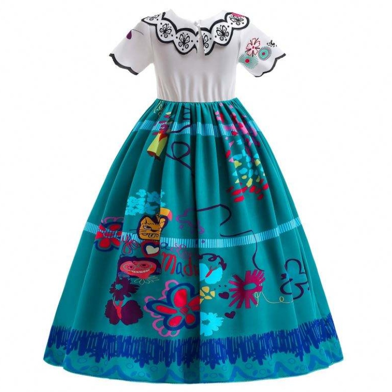 Baige Girls Fancy Distes for Halloween Princess Encanto Mirabel Dress Carnival Party Princess Costume for Girls