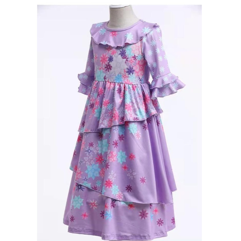Carnival Cosplay Kids Girls Party Encanto Madrigal Tenues Halloween Mirabel Dress Costumes