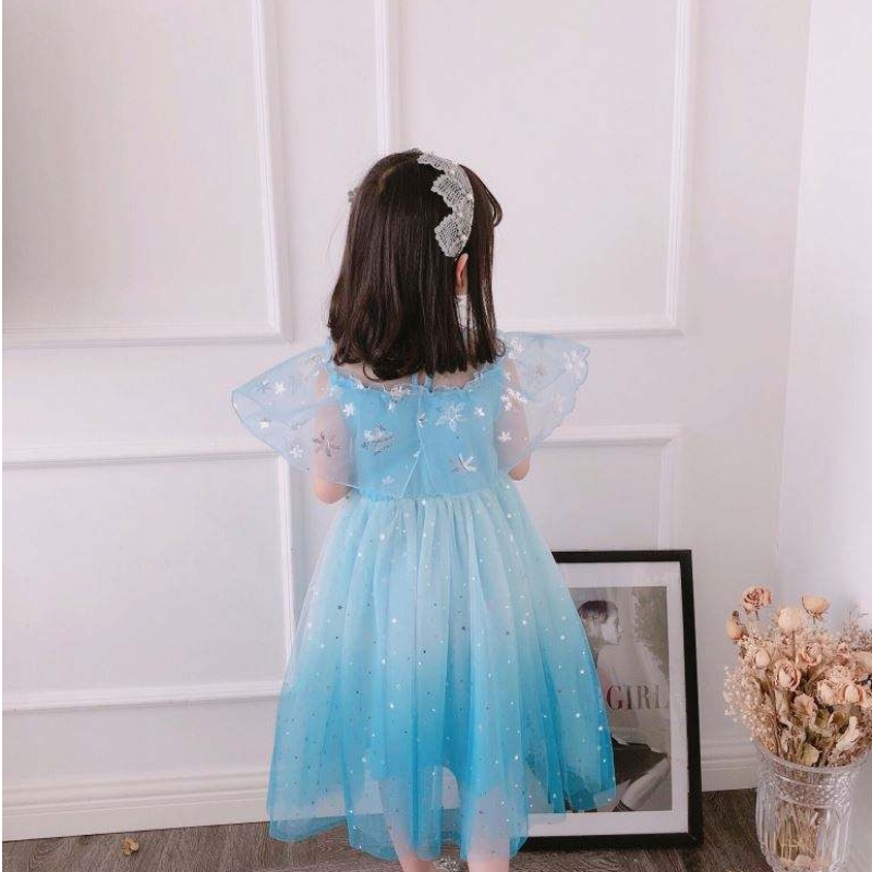 Baige Cosplay Party Dress Up Belle Princess Girls Dress Costume Princess Elsa Anna Halloween Fairy Kids Fancy Dishing BX1683