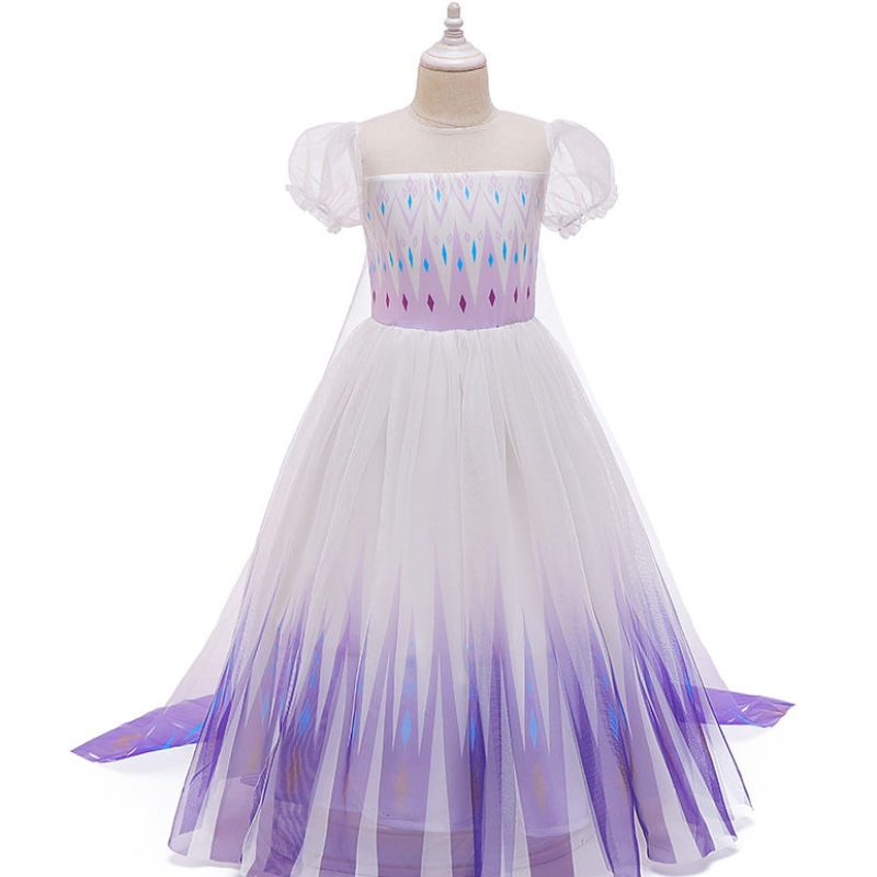 Nouvelle princesse Anna Elsa 2 Robe pour enfants Robes de fête d'anniversaire