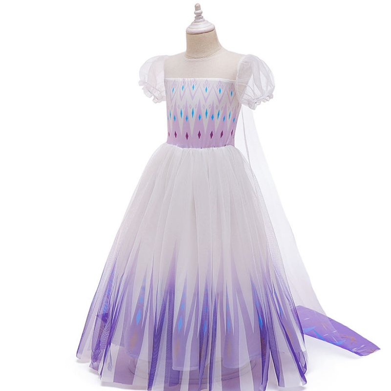 Nouvelle princesse Anna Elsa 2 Robe pour enfants Robes de fête d'anniversaire