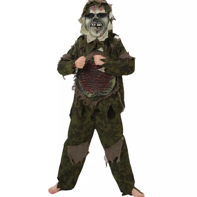 Swamp Monster Thing Halloween Scary Terror Cosplay Costumes for Kids