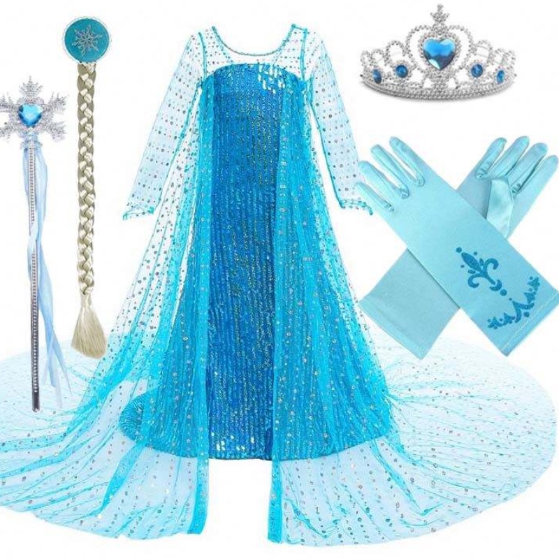 Costume Kids Birthday Party Children Fancy Up Sofia Robe for Girls Raipunzel Princess Robe