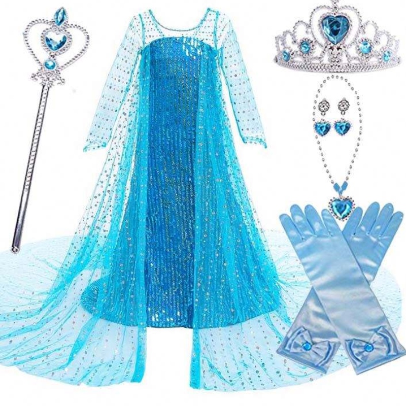 Costume Kids Birthday Party Children Fancy Up Sofia Robe for Girls Raipunzel Princess Robe