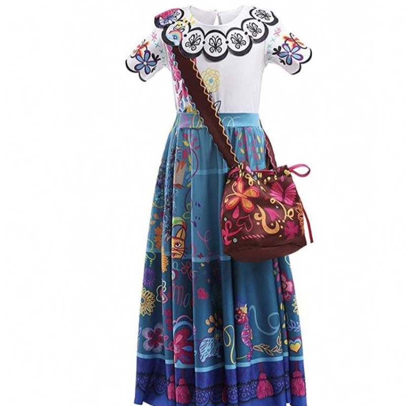 2022 Encanto Magic Full House Cosplay Costume Purple Encanto Costume Isabella pour les femmes DGHC-138