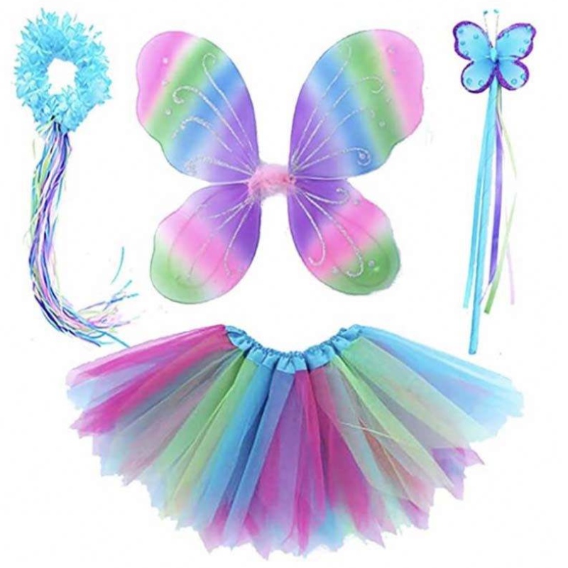 Costumes de carnaval Filles \\ 'Fairy Party Set 3-8Y Princess Fairy Tutu Jupe Costume DGHC-035