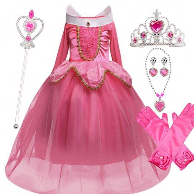 Halloween Costume Children Sleeping Beauty Princess Party Girls Costume Robe 2-10 ans Aurora Princess Dress HCSP-002