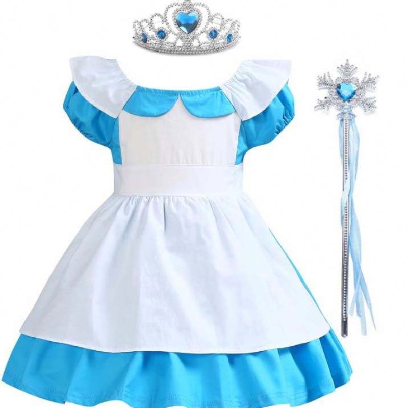 Costumes pour enfants Vêtements Blanche Blanche Alice Infant 100% coton 2-6 ans