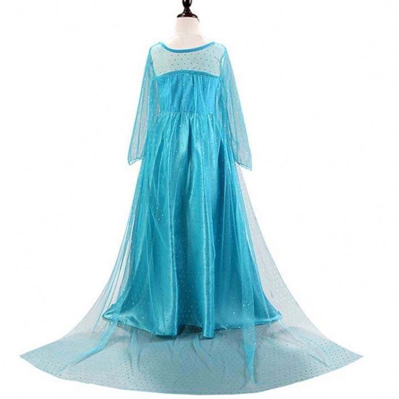 Fête d'anniversaire de Noël des enfants Princesse Cosplay Elsa 2 Girls Dress DGHC-002