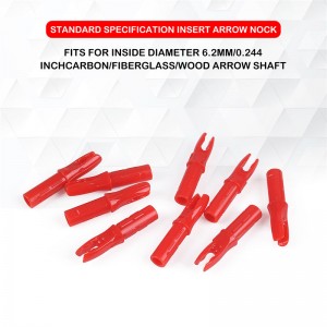 Elongarrow 140001 INSERT ID6.2 mm Arbre de flèche en fibre de carbone Nock