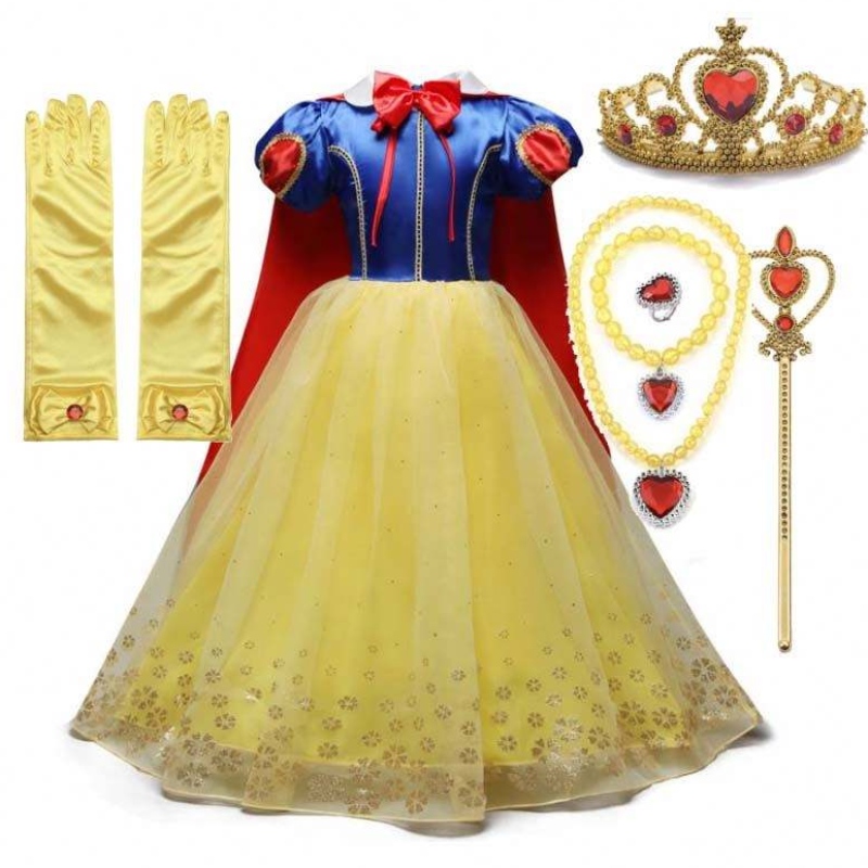 Halloween Cosplay Party Dress Up 2-11y Little Girl Kids Gends Princess Costumes avec accessoires DGHC-001