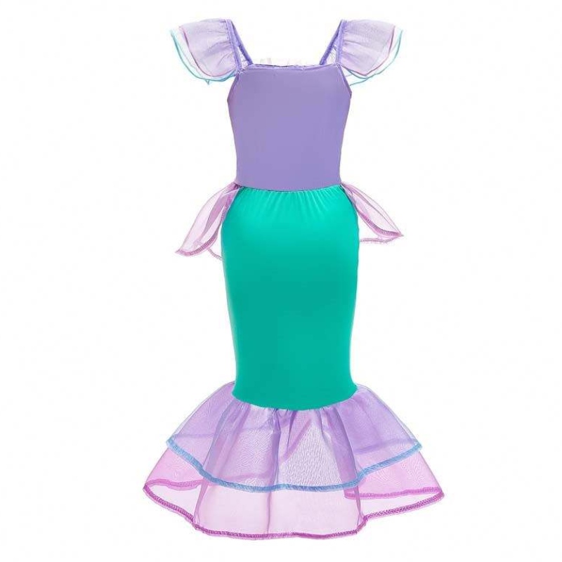 Enfants personnalisés Petites vêtements de sirène Costume de sirène de fantaisie pour les filles