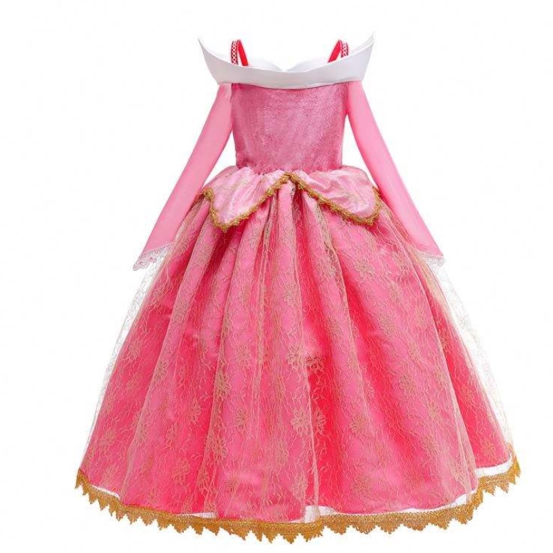 Girl Princess Dress Up Beauty Beauty Rose Princess Costume pour 3-10y HCSP-001