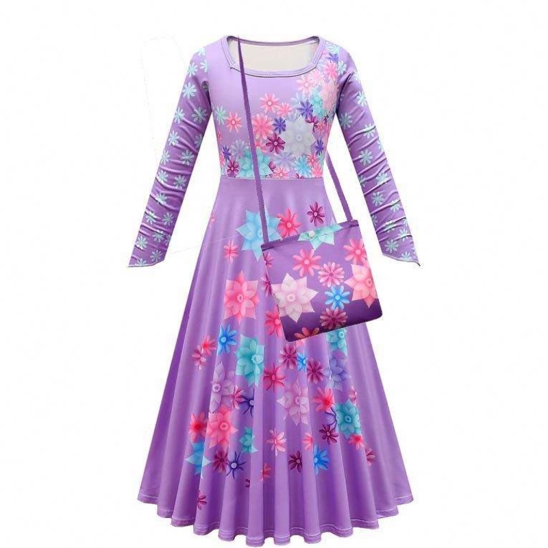 Produits de tendance 2022 90-160cm Robe de princesse Halloween Isabela Madrigal Encanto Mirabel Cosplay HCIS-012