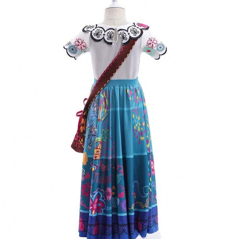 Girls Princess Dress Up Halloween Fancy Party Robes 2-12 ans Encanto Costume Set HCIS-001