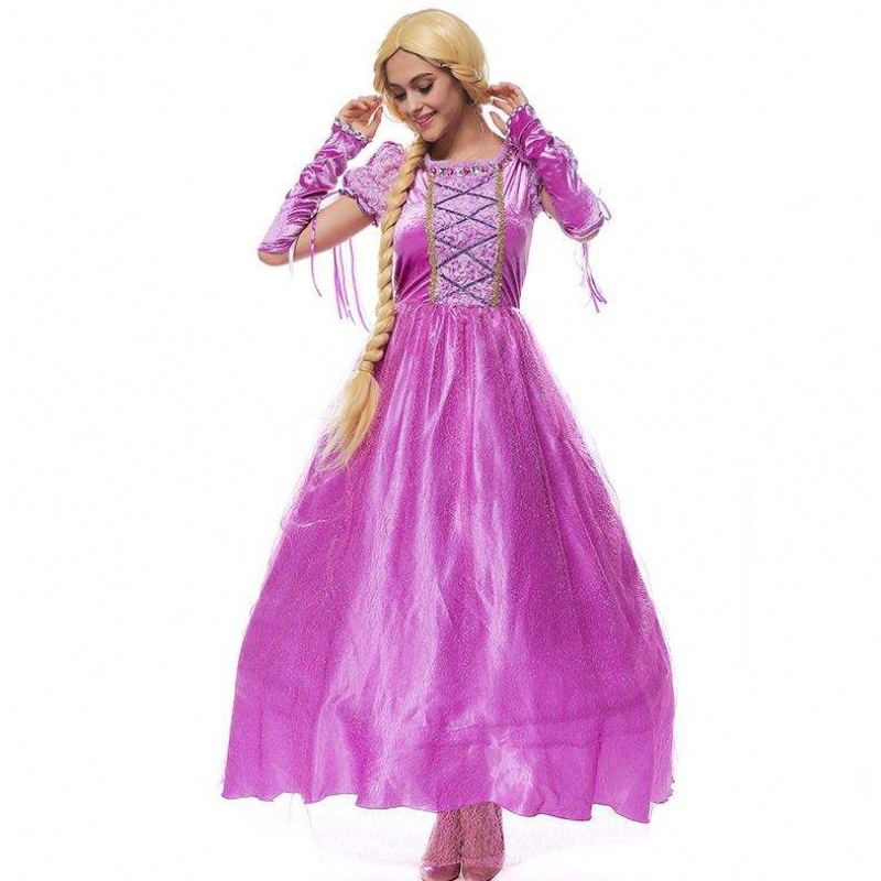 2022 Costume de cosplay Halloween Femmes Rapunzel Princesse adulte Sofia Costume HCRS-013
