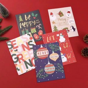 cartes de voeux papier kraft imprimé pour un logo personnalisé anniversaire imprimé 150g/200g/250g/300g papier cadeau imprimé cadeau multicolore anniversaire merci carte de Noël