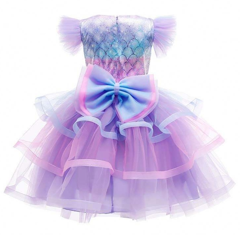 2022 Girls Birthday Party Robe Sirène Collier Couronne Princesse Girl Girl Sirène Robe For Kids Girls HCMM-004