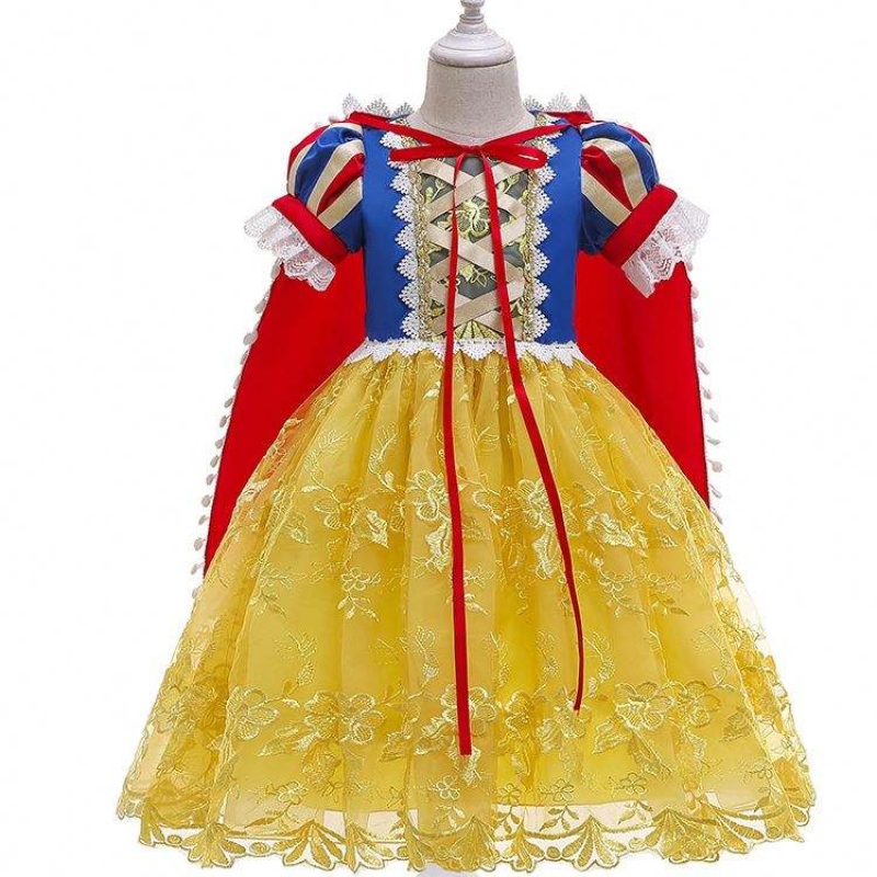 2021 Girl de fantaisie Robe de princesse Halloween et Noël Blanche-Neige Cosplay Dishyging BX0622