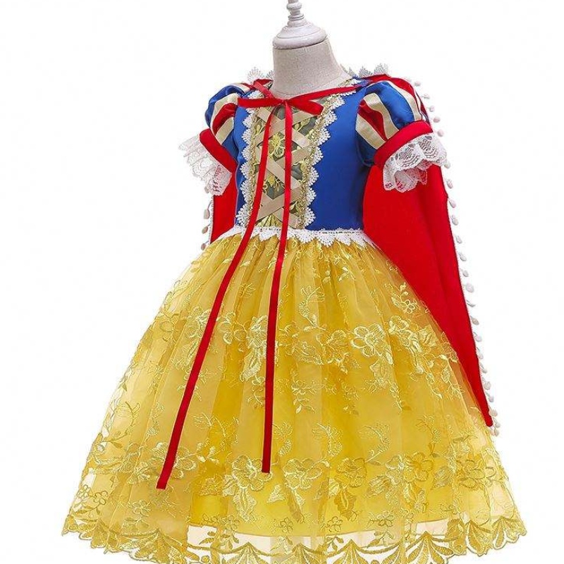 2021 Girl de fantaisie Robe de princesse Halloween et Noël Blanche-Neige Cosplay Dishyging BX0622