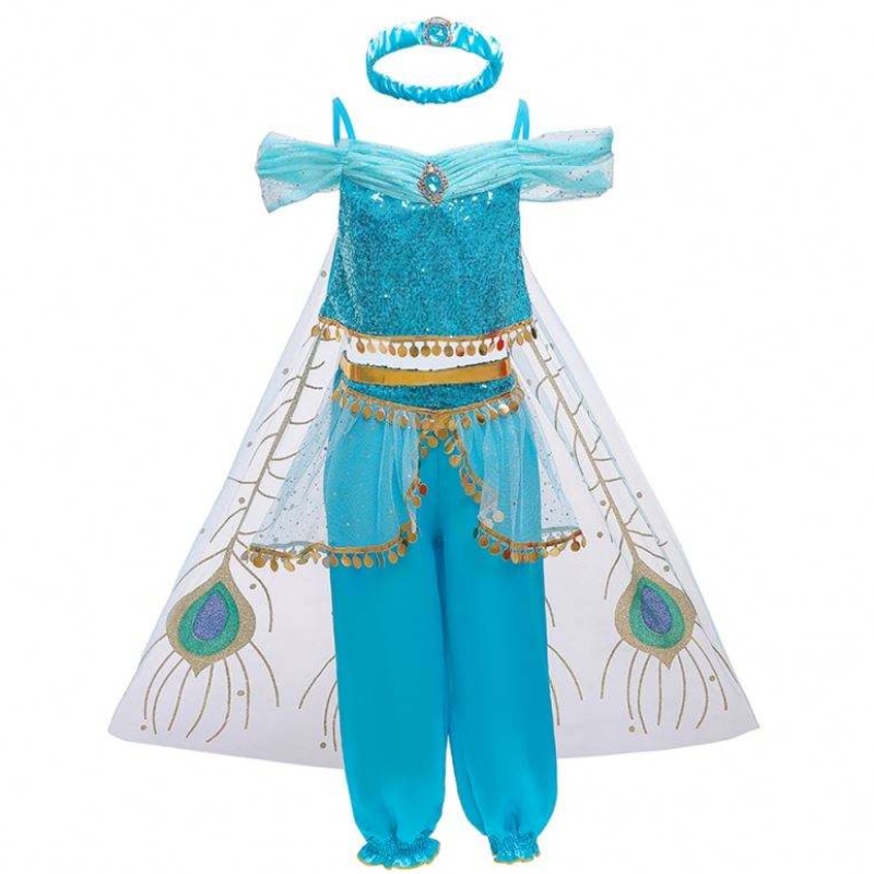 Baige Halloween Princesse Jasmine Girl Long Pantal