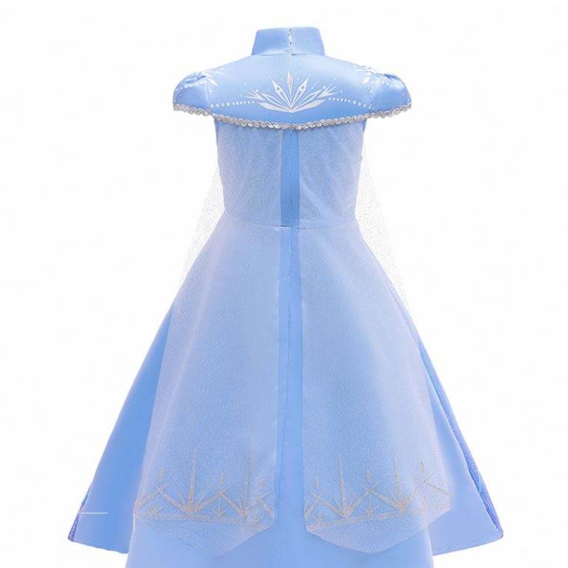 Nouvelle elsa robes à manches courtes manteau manteau halloween fée princesse enfant costume cosplay